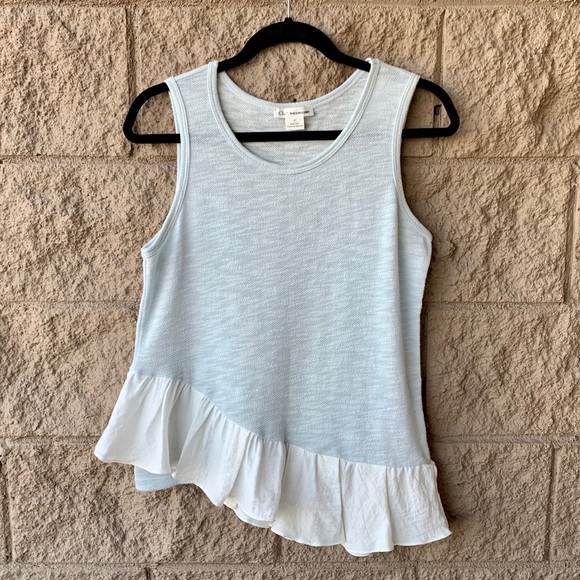 Clu+Willoughby Assymetrical One Shoulder Tank Top - Picture 1 of 10